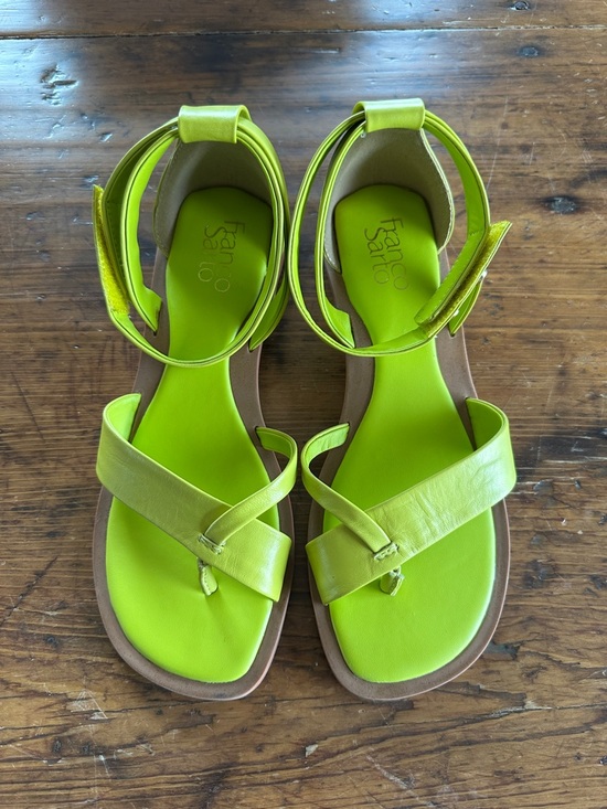 Franco Sarto Shoes - Franco Sarto Neon Lime Ankle-Strap Sandals